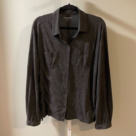 Woolrich Button Down Double Pocket Long Sleeve Shirt - Picture 1 of 4